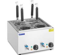 Royal Catering RC-0042 Cuiseur à pâtes cuiseur de pâtes cuiseur (4 paniers, Puissance : 3 000 W, Plage de température : 30 - 110 °C)