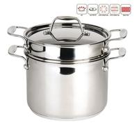 Bekaline 12060024 Chef Cuiseur à Pâtes en acier inoxydable 24 cm, Argenté