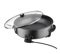 Cuiseur à Pizza Électrique 42cm 1500W Antiadhésif avec Thermostat Réglable, Noir