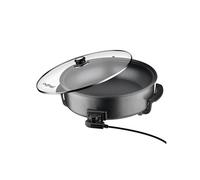 Cuiseur à Pizza Electrique 42cm 1500W Antiadhésif Thermostat Réglable Noir