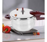 Cuiseur à pression en acier inoxydable de 9L, diamètre 26cm, pour gaz et induction