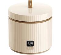 Cuiseur à Riz 1,5L Mini Multifonctions pour 1-3 Personnes Marmite à Riz Intérieure Antiadhésive à Revêtement Céramique (Beige)