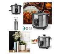 Cuiseur à Riz 1 l | 400 W | Revêtement antiadhésif | Bol amovible | Arrêt automatique en inox