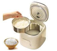 Cuiseur à riz 2,5 L, petit multicuiseur à faible teneur en sucre avec panier vapeur, maintien au chaud et minuterie différée 24 heures, 8 menus prédéfinis pour riz blanc/brun