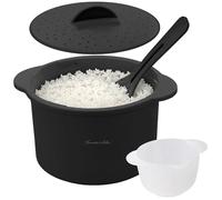 Rosenstein & Söhne Cuiseur à riz 2,5 L pour four à micro-ondes - coloris noir