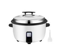 Royal Catering Cuiseur à riz 27 L 3600 W pour 60 tasses de riz cru, cuisson one-touch, maintien au chaud automatique, poignée anti-brûlure, pot amovible antiadhésif, avec tasse et spatule Multicuiseur