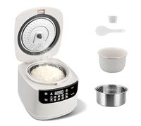 Cuiseur à riz 2L - Cuiseur à riz multifonction 10-en-1 faible en glucides avec vapeur, pot intérieur antiadhésif, minuterie différée 24H et maintien au chaud 8H pour riz blanc, céréales