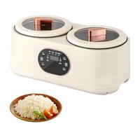 Cuiseur À Riz 3,6 L, Mijoteuse Électrique avec Panier Vapeur en Inox, Départ Différé 24 H Et Maintien Au Chaud 8 H, 6 Modes de Cuisson Et Panneau Tactile Intelligent pour Porridge