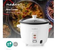 Cuiseur à Riz 300 W 0,6 L Blanc PANIER CUIT VAPEUR