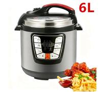 cuiseur à riz - 6L/1000W- Affichage LED - Isolation - inoxydable - 5 fonctions cuisson - revêtement antiadhésif - autocuiseur