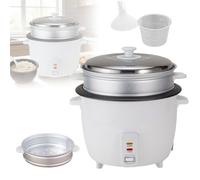 Cuiseur à riz 750 W - 4 L - Cuve intérieure antiadhésive, avec panier vapeur, convient pour 1 à 2 personnes.