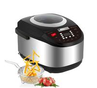 Cuiseur à riz 900 W - Noir - 5 L - Cuve intérieure amovible - Multifonction - Antiadhésif