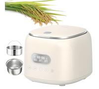 Cuiseur à riz à faible teneur en sucre 2,5 L, multicuiseur 8 en 1 avec cuve en acier inoxydable, panier vapeur, minuterie différée 24 h et fonction maintien au chaud pour des repas sains en famille.