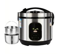 Cuiseur à Riz à Faible Teneur en Sucre (2-5L) Soupe de Riz Séparée, Cuiseur à Riz Ménager, Doublure en Acier Inoxydable 304. Pour 1-8 Personnes, Pour les États-Unis/Ue (3L), JYLSSKUK, une coule
