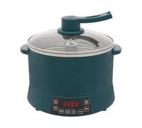 Cuiseur à riz à faible teneur en sucre, 4 l, 1500 W, puissance réglable, multicuiseur avec fonction de réservation, mijoteuse pour maisons, appartements (vert)