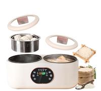 Cuiseur à Riz à Faible teneur en Sucre à Double orthographe, mijoteuse Double de 1,8 L 1,8 L, minuterie et Fonction de Maintien au Chaud, pour la Cuisson de la Bouillie