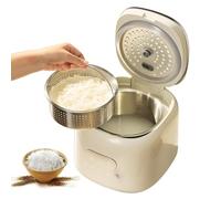 Cuiseur à Riz à Faible Teneur En Sucre, Multicuiseur De 2,5 L Avec Panier Vapeur, Minuterie De Maintien Au Chaud Et Différé 24 Heures, 8 Menus Prédéfinis, Petit Cuiseur à Riz