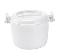 Cuiseur à riz à micro-ondes, cuiseur riz capacité micro-ondes avec poignée et trou de ventilation, ustensiles de cuisine verrouillables pour les légumes, le poulet, les pâtes