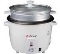 Cuiseur à riz ALPINA 1.8L 700W Cuiseur Vapeur Rice Cooker Blanc G