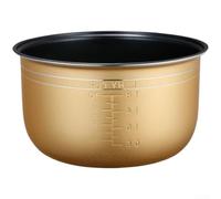 Cuiseur à riz anti-adhésif de remplacement avec construction en alliage d'aluminium et marques de mesure pour la cuisson de riz, soupes, légumes et desserts cuits à la vapeur (2 L)