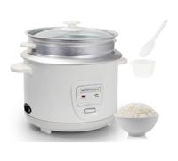 Cuiseur à Riz Electrique 2.2L 900W avec Maintien au Chaud Automatique SWISS HAUS Blanc