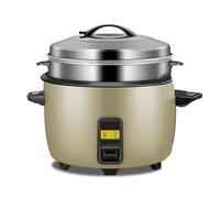 Cuiseur à Riz Commercial Grande capacité avec Panier Vapeur (8-30 L), pour Cantine/hôtel/école, pour 8 à 60 Personnes, 220-240 V, Normes US/EU (18 L)