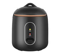 Cuiseur à Riz Domestique Compact Mini Automatique 1L avec Revêtement de Casserole à Vapeur Petit Dortoir Noir Cuiseur à Riz Thermique