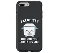 Cuiseur à Riz drôle Exercice Asiatique Amour Chinois Nourriture Extrême-Orient Coque pour iPhone 7 Plus/8 Plus