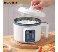 Cuiseur à riz électrique 1,7 l, simple, Double couche, 220V, multi-cuiseur antiadhésif, multicuiseur mécanique intelligent, Pot de riz à la vapeur pour la maison 200839-EU2