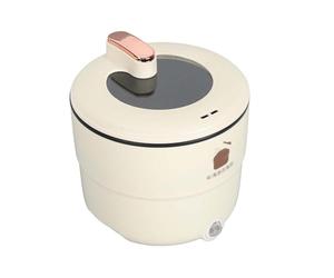 Cuiseur à Riz électrique, 1.8 L, Cuiseur à Riz Multicuiseur à Vapeur, avec Anti-brûlure pour Soupes, Ragoûts, Céréales, Flocons, Cuisson Plus Saine,Blanc