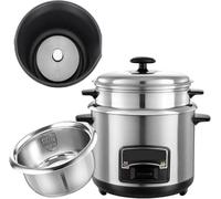 Cuiseur à Riz électrique 2 L, Acier Inoxydable, Maintien Au Chaud Automatique, 400 W, 1 à 2 Personnes, Cuve Antiadhésive, One Color, 3L