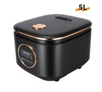 Cuiseur à Riz électrique 5 L - 220V - Cuiseur à riz multifonction de 900 W - avec 9 programmes de cuisson - Maintien au Chaud - Noir