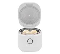 Cuiseur à riz électrique 5 l avec cuiseur vapeur, mini casserole à riz 900 W pour 5 à 8 personnes, réservation 24 h, pot intérieur anti-adhésif, plan de travail blanc