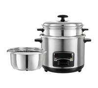 Cuiseur à riz électrique avec cuiseur vapeur et fonction de maintien au chaud, parfait pour les particuliers et les familles