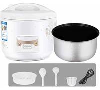 Cuiseur à riz électrique avec panier vapeur, maintien au chaud automatique, cuve intérieure antiadhésive, capacité de 2 à 5 L pour riz blanc et complet, porridge, soupes, tasse et cuillère doseuses