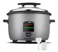 Cuiseur à riz électrique commercial 8L-45L Machine de cuisson de riz de grande capacité, opération simple à une touche, haute efficacité for appareil de cuisine de buffet d'hôtel(A,18L)