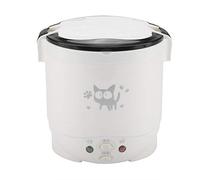 Cuiseur À Riz Électrique Portable 12 V 100 W 1 L, Cuiseurs À Riz Multifonctionnel Cuiseurs De Riz Cuiseur À Vapeur Alimentaire Cuiseur À Riz De Voyage Mini Cuisinière Riz Pour Voitures (Blanc)