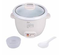 Cuiseur à riz en acier, couvercle en verre trempé, 2 fonctions, 400 W, ivoire, Victionary