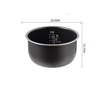 Cuiseur à riz en acier inoxydable 304, intérieur de 5 L, compatible avec Panasonic, SR-MS183/SR-DG183/DF181/MG183, doublure de cuiseur à riz de remplacement for marmite(E)