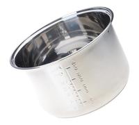 Cuiseur à riz en acier inoxydable avec base chauffante uniforme, résistance aux hautes températures, bol intérieur de rechange en acier inoxydable épais