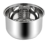 Cuiseur à riz en acier inoxydable, cuve intérieure de 5 L, revêtement antiadhésif de remplacement pour cuiseur à riz avec échelle pour ébullition, cuisson la vapeur et porridge, pot remplacement