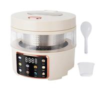 Cuiseur à riz en verre 2 L, cuiseur à riz à faible teneur en glucides avec panier filtrant automatique, minuterie 24 heures et commande tactile, pour le riz, les céréales, l'avoine et la cuisine