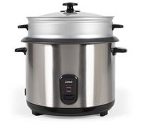 Cuiseur a riz et vapeur acier inoxydable - LIVOO - DOC293 - 1000W - 2,8L - Acier inoxydable - Mainti