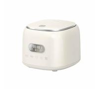 Cuiseur à riz faible en glucides 2,5 L, multicuiseur 8-en-1 avec panier vapeur en acier inoxydable, minuteur numérique et fonction maintien au chaud - Blanc