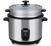 Cuiseur à riz Haeger RC-18L.001A - Gris - 1,8 Litres - Fonction maintien au chaud
