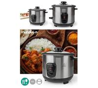 Cuiseur à Riz INOX 1L 400 W Revêtement antiadhésif Bol amovible Arrêt automatique en inox