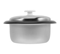 Cuiseur à Riz Intérieur 1,5l en Alliage D’aluminium Argenté, | Échelle, Accessoire pour Cuiseur Électrique, Portable et Polyvalent, pour Gâteau et Soupe
