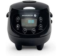 Cuiseur à riz japonais et cuiseur vapeur Reishunger Mini avec bol en céramique - Noir