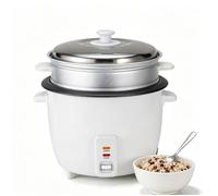 Cuiseur à riz multifonction 4L, Mini cuiseur à riz, Cuiseur à riz pour usage domestique, acier inox, panier vapeur et cuillère à riz