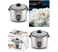 Cuiseur à riz multifonction en inox 1,8 L avec Panier Vapeur Te?moin de cuisson 700W GRIS anti adhe?rente